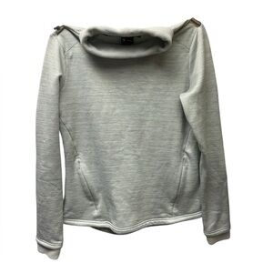 Spyder Active Green Funnel Neck Pullover Zip Pocket Women Large